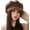 Brown, variant on Women Autumn Winter Beret Hat Fashion Visor Newsboy Cap Warm Snow Ski Caps Solid Color Vintage Octagonal Hat