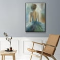 thumbnail image 5 of Lady in Blue Framed Premium Gallery Wrapped Canvas - Ready to Hang - 17 x 25 - Black Floating Frame, 5 of 9