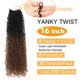 thumbnail image 2 of Cabello de ganchillo Aksice Yanky Twist, 16 pulgadas, 8 paquetes, sintético, 2 of 7