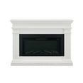 thumbnail image 6 of Bowery Hill 58.5" Modern Solid Wood Electric Fireplace in White, 6 of 11