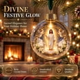 thumbnail image 3 of Cififendec Christmas Nativity Ball Ornament, Built in Warm Light Vivid 3D Nativity Scene Transparent Round Bauble for Xmas Tree Holiday Styling, 3.15", 3 of 8