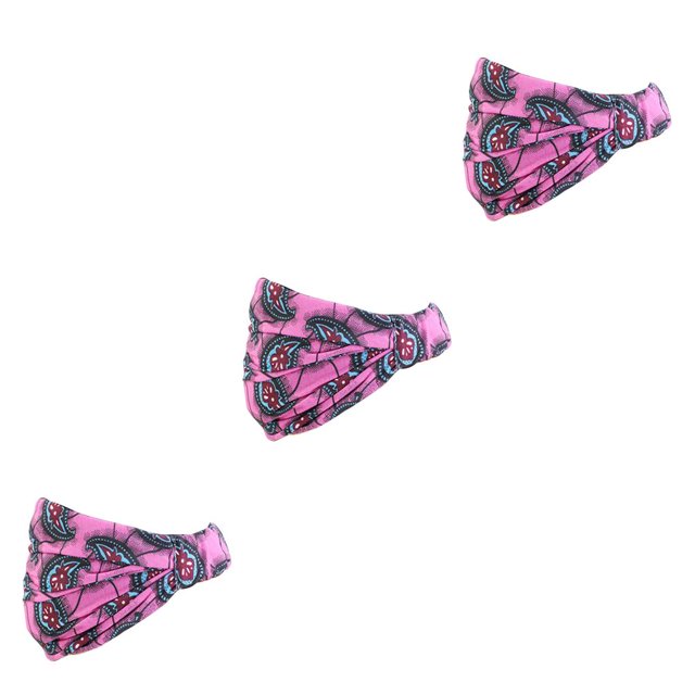 Jumpingount Ciclismo diadema estilo africano apariencia exquisita pañuelo para la cabeza accesorios para el cabello para yoga deportes entrenamiento rosa Type1 NO1 Jumpingount CBP382246