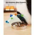 thumbnail image 4 of Oiwliur Comedero Lento Para Perros - Cuenco De Alimentación Lenta De Metal Antideslizante De Acero Inoxidable Adecuado Para Alimentos Secos, Húmedos O Crudos 5 Tazas Diseño De Doble Cara De Gran Capac, 4 of 7