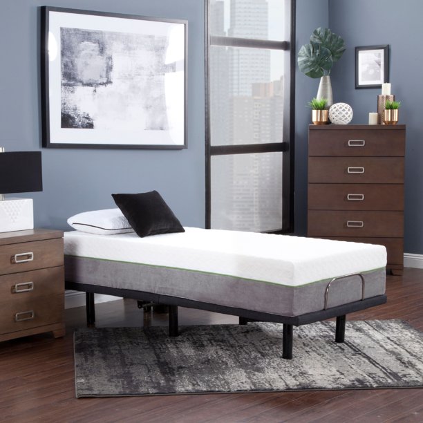 Blissful Nights 12” Copper Infused Memory Foam Mattress, Twin XL