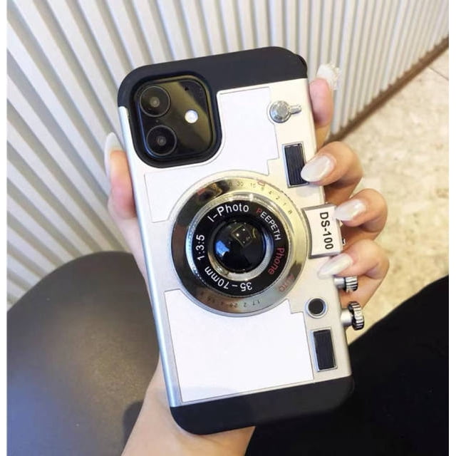 Emily In Paris-Funda de cuero Retro para cámara 3D, accesorio para IPhone 11, 13, 14 Pro Max, 12 Mini, XS, XR, X, 7, 8 Plus, SE 2020, IPone 13Pro Fivean unisex