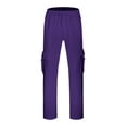 thumbnail image 4 of Casual Pants for Men Spring And Autumn Trousers Camouflage Solid Color Loose Multi Pocke Pants Workwear Pants Casual Pants Hiking Pants Fashion Cargo Pants Long Pants, 4 of 6