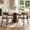 Gay/Walnut, variant on DyFun Dining Chair Set of 2, Upholstered Wooden Dining Chairs with Curved Back, Modern Fabric Kitchen Side Chairs
