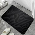 thumbnail image 4 of Honeeladyy Non Slip Bathroom Rugs, Soft Absorbent Memory Foam Bath Mats , Quick Dry Bath Mat, Machine Washable Bath Rug for Kitchen Bathroom, 12x16in, Black, 4 of 6