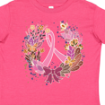 thumbnail image 4 of Inktastic Breast Cancer Awareness Wreath Pink Ribbon Girls Toddler T-Shirt, 4 of 5