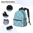 thumbnail image 5 of Haiem Turtle Lightweight Backpack for School, Classic Basic Water Resistant Casual Daypack for Travel with Bottle Side Pockets, 5 of 8