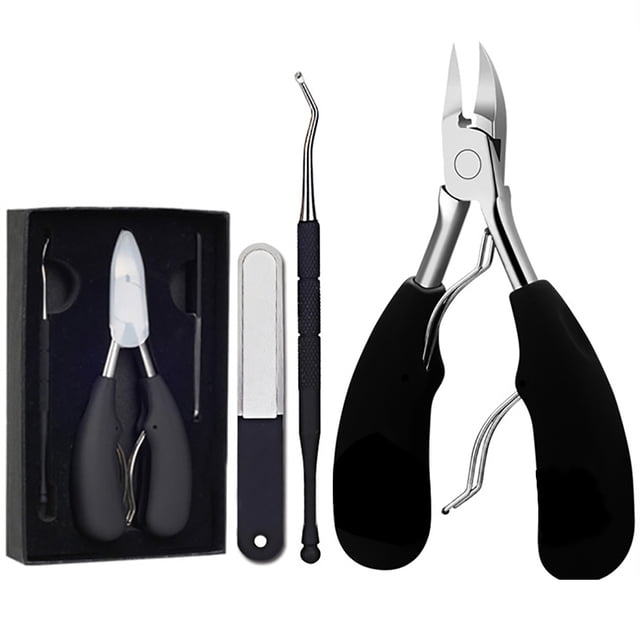 3PCS Nail Clipper Set Professional Toenail Clippers Nail Cutters for Thick Nails