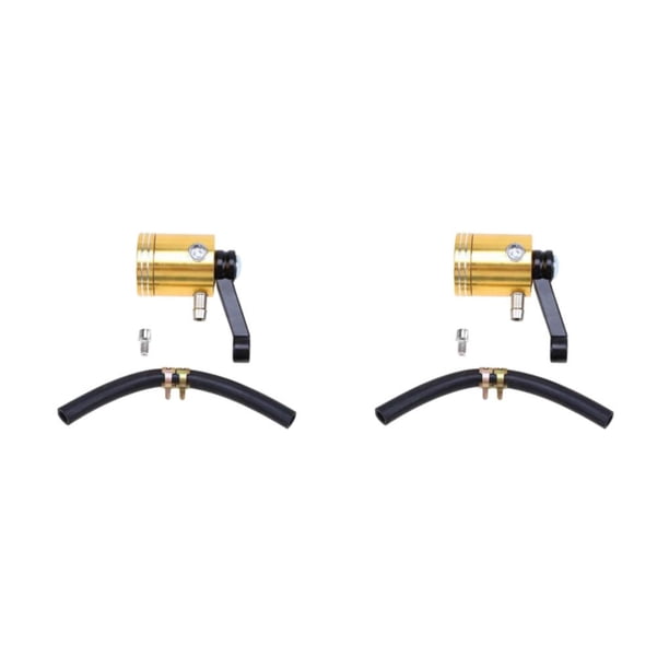 Riwesomey Depósito de fluido universal para embragues Fluido de aceite - Juego de aerógrafo elegante y duradero Conveniente oro oro 2piezas