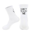 thumbnail image 3 of Baberdicy Socks Follow Printing Am Cotton Don'T Socks Too Socks Fun Socks I Lose Me Long Medium Socks Mens Socks White, 3 of 3