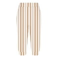 thumbnail image 3 of LIaqionyy Women Striped Capri Pants High Waisted Yoga Sweatpants Lounge Cropped Jogger Pant with Pockets, 3 of 6