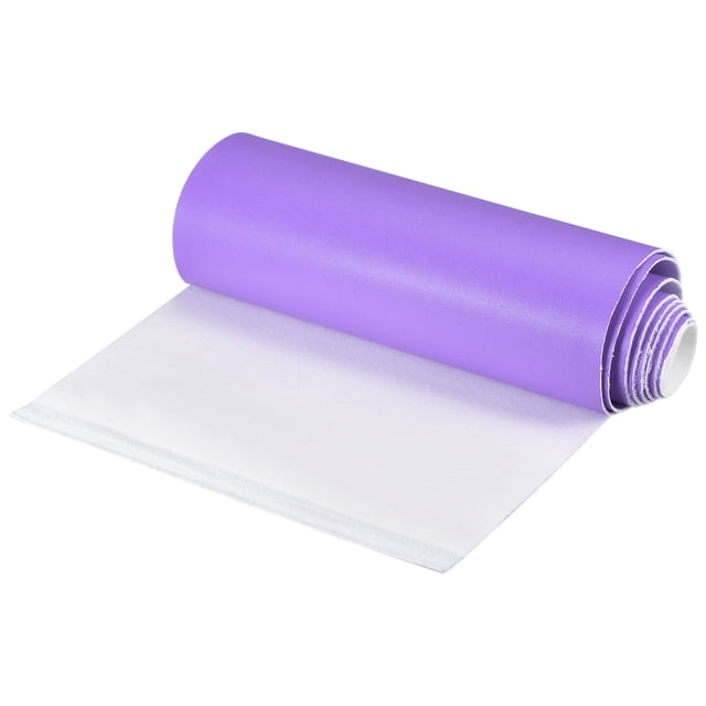 Unique Bargains Smooth Solid Color Faux Leather Sheets,PU Leather for DIY 20 x 135cm Deep Purple