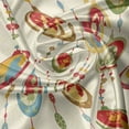 thumbnail image 5 of Ambesonne Christmas Window Valance, Balls Deer Santa Elf, 54" X 18", Multicolor, 5 of 5