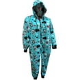 thumbnail image 2 of Betty Boop Womens Betty Boop Turquoise Plush Onesie Hoodie Pajama (Medium), 2 of 2