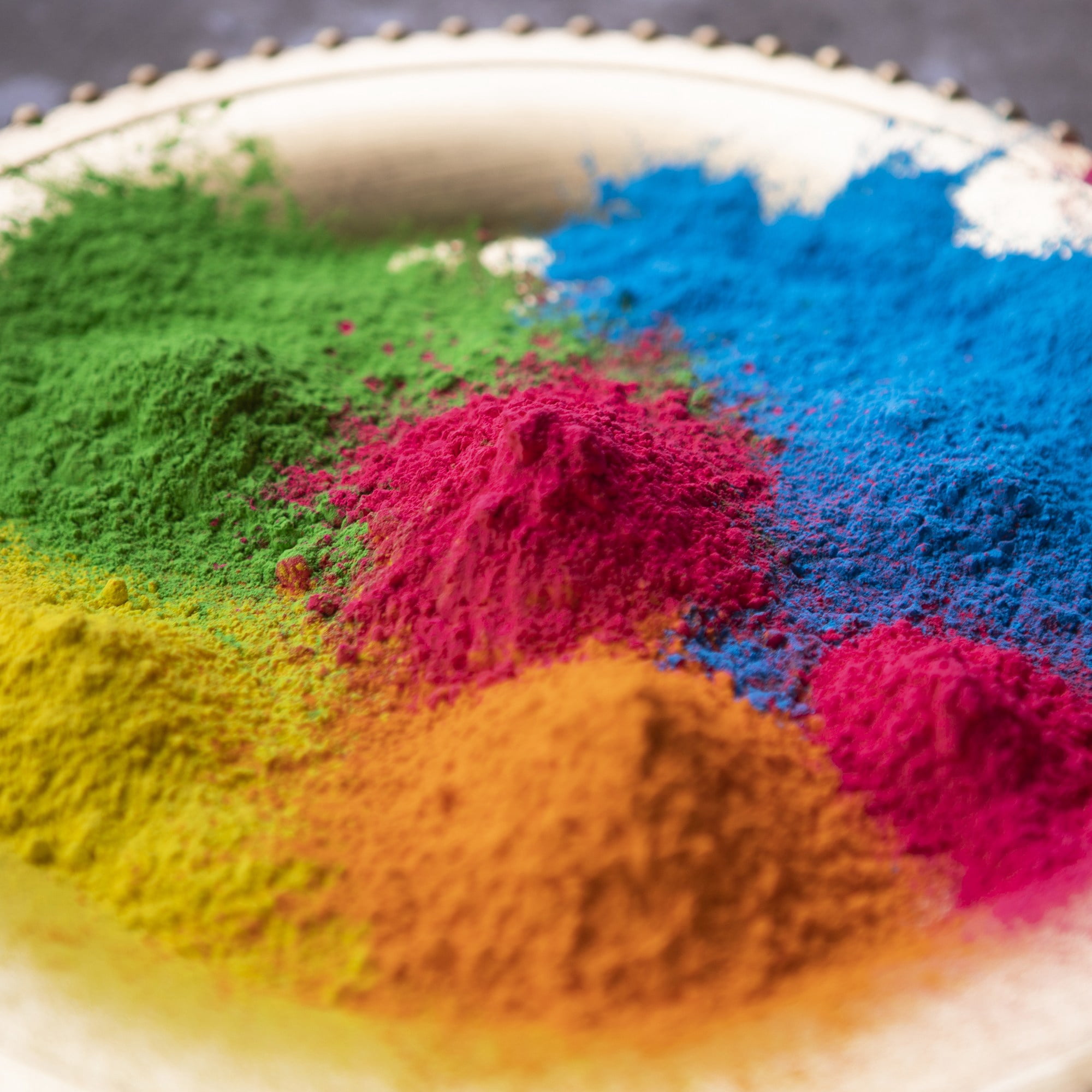 Kulture Khazana All Natural, Washable, Biodegradable, Holi Non-Toxic Color Powder 100gm Pack of 20, Perfect for Color Play