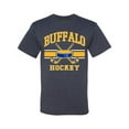thumbnail image 2 of Wild Bobby City of Buffalo Hockey Fantasy Fan Sports Men's T-Shirt, Vintage Heather Navy, Medium, 2 of 5