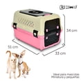 thumbnail image 2 of Transportadora de Viaje Big Sur KE WOOW para Perro Gato Conejo Mediana Color Rosa, 2 of 2