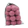 thumbnail image 3 of 20 pelotas de tenis elásticas de 6,35 cm de diámetro, resistentes al desgaste, para entrenamiento. Rosa claro, 3 of 9
