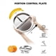 thumbnail image 4 of Platos de Acero Inoxidable para Niños, 4 Paquetes, de Control de Porciones de 9 Pulgadas, Platos Divididos para Adultos, Bariátrico, Pérdida de Peso, Diabético, 4 of 5