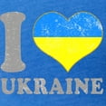 thumbnail image 3 of CafePress - I Love Ukraine Native Ukrainian Flag T Shirt - Womens Football Shirt, 3 of 4