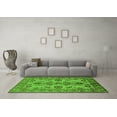 thumbnail image 3 of Ahgly Company Machine Washable Indoor Round Oriental Green Industrial Area Rugs, 8' Round, 3 of 4
