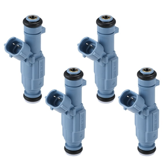 4pcs Car Fuel Injector Nozzle Replacement for Hyundai Santa Fe GLS Limited 2.4L 2010-2012 Blue