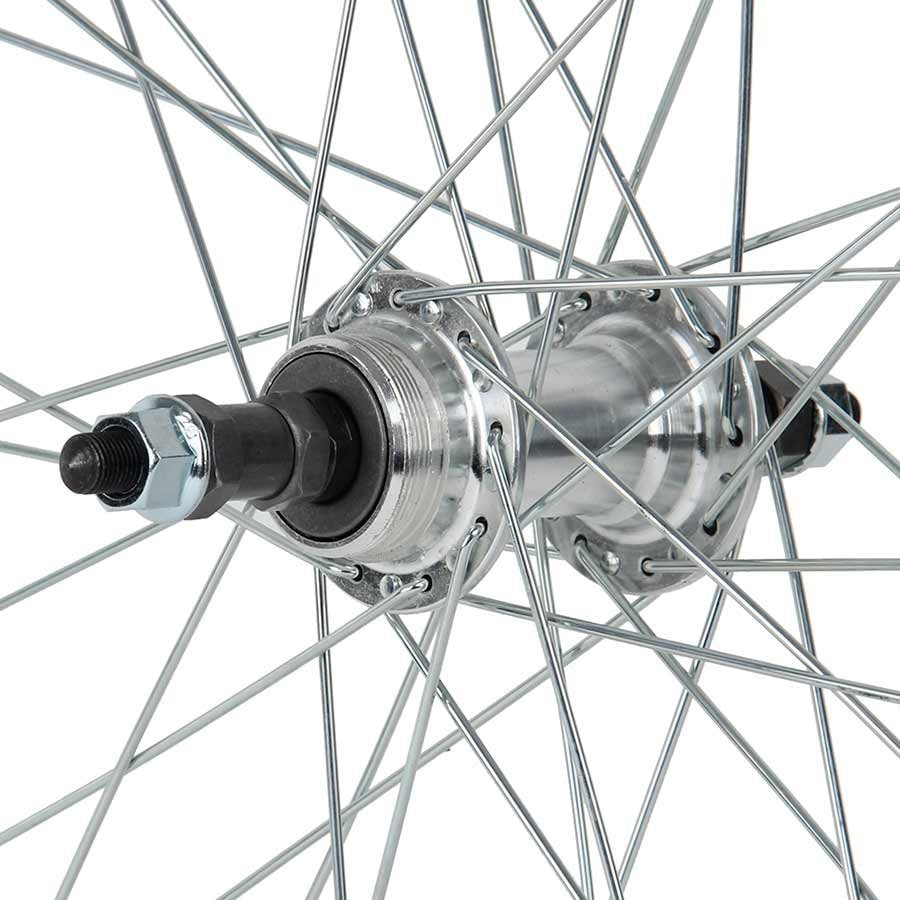 Sta-Tru Front Wheel 24/" x 1.5/" Solid Axle 36 Spokes Includes Axle Nuts Black