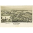 thumbnail image 2 of Fowler 32x23 Gold Ornate Wood Framed with Double Matting Museum Art Print Titled - Pennsburg Pennsylvania - Fowler 1894, 2 of 4