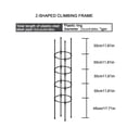 thumbnail image 2 of Pot Stand Plant Climbing Frame Flower Support Garden Obelisk Trellis Set 8Mm Durable Tomato Vine Cages Splicing, 2 of 4