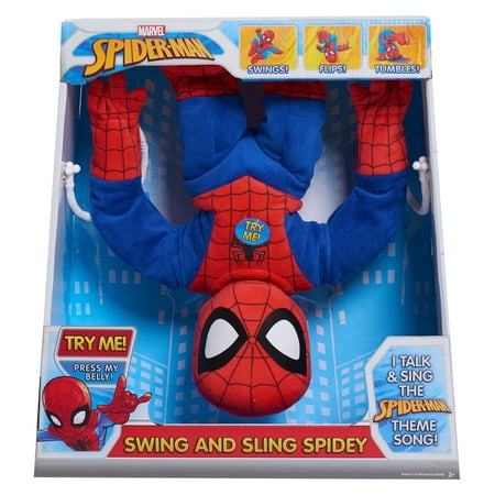 Marvel Swing & Sling 16" Plush Spiderman