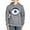Graphite Gray, variant on - Blue Evil Eye With Gold Accents Sweatshirt - Pullover Hoodie, Classic & Comfortable Hooded Sweatshirt