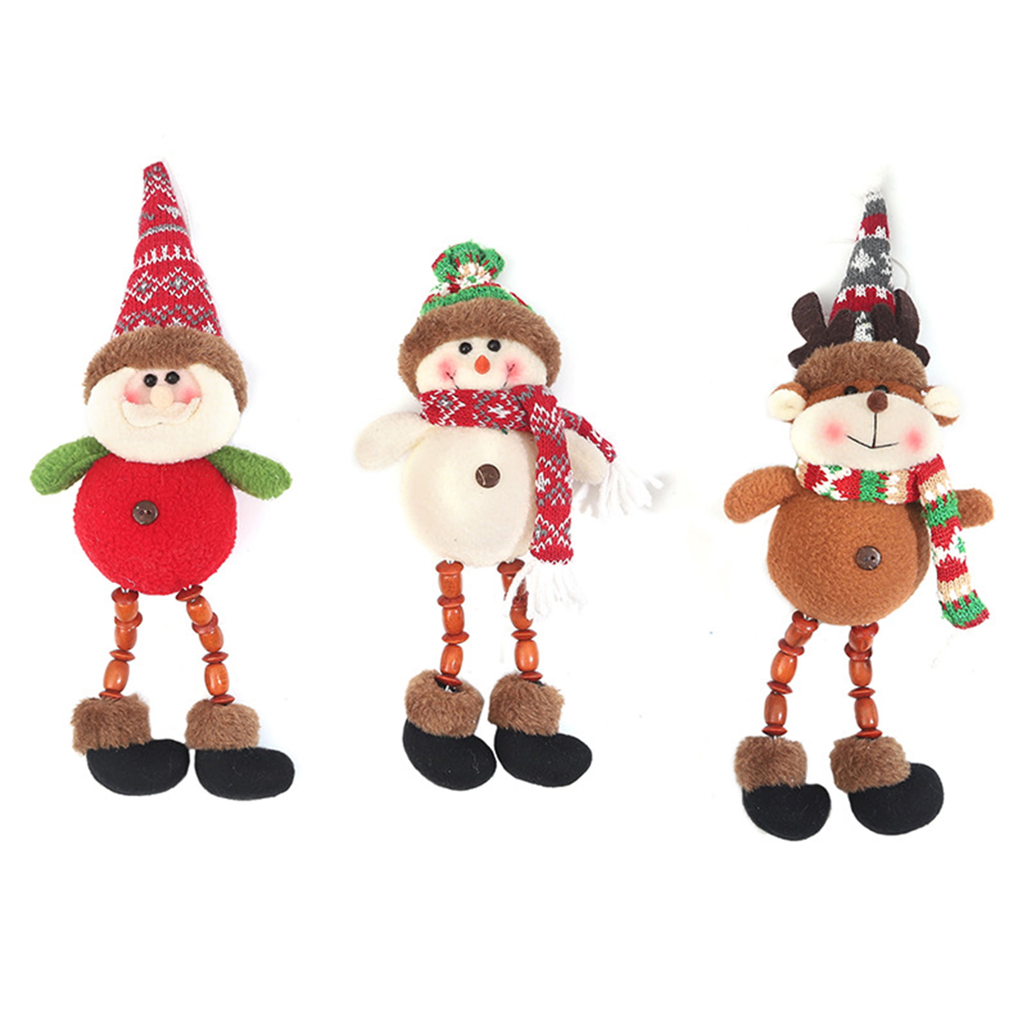 Santa Claus Snowman Elk Spring Doll Holiday Party Christmas Decor Ornaments LD 