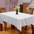 thumbnail image 2 of DJN Clearance Sale Table Cloth Hotel Banquet Wedding Scene Solid Color Rectangular Smooth Satin Table Cloth Satin Table Cloth Satin Table Cloth Bleach White cloth White C, 2 of 7
