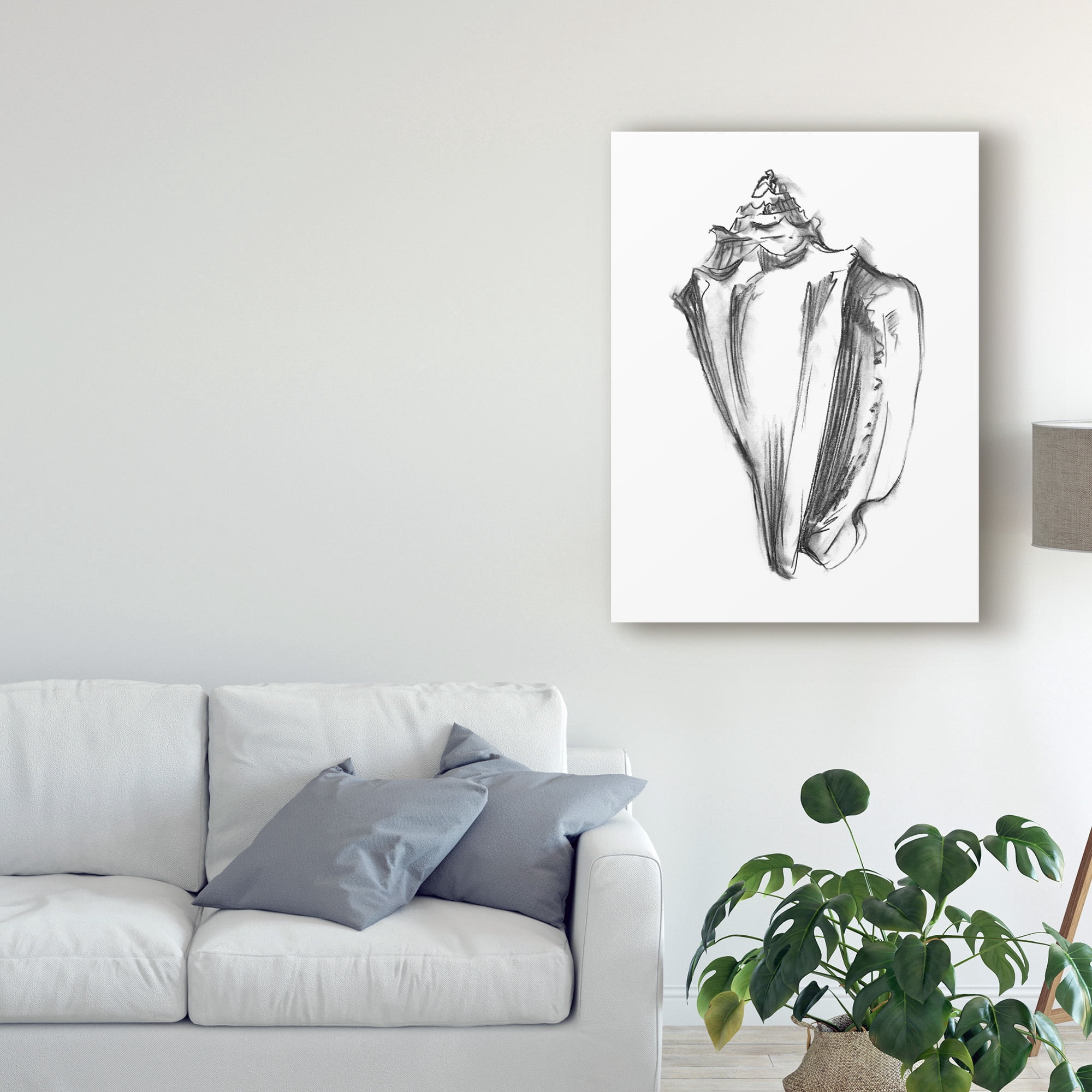 Trademark Fine Art 'Shell Sketch I' Canvas Art by Ethan Harper