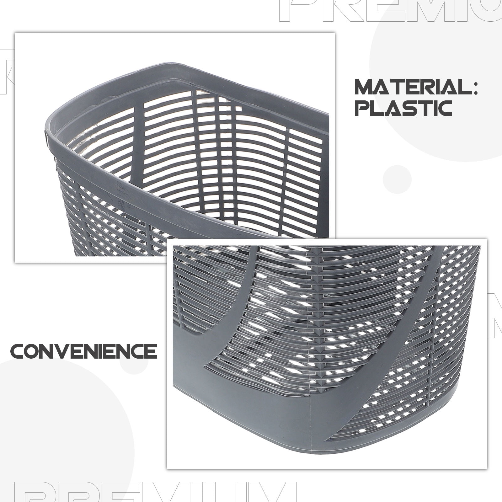 WORGEOUS Detachable Basket for Handlebar - Multi-Use Front Storage Basket, Portable Bike Accessory