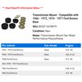 thumbnail image 2 of Transmission Mount - Compatible with 1966 - 1972, 1974 - 1977 Ford Bronco Base 1967 1968 1969 1970 1971 1975 1976, 2 of 2