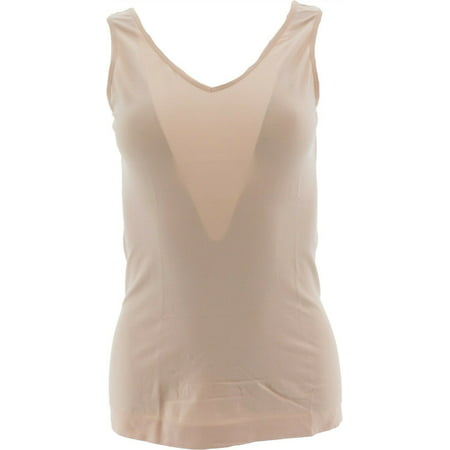 Nearly Nude Smoothing Modal Cotton V-Neck Tank NUDE S/M NEW 617-828 ...