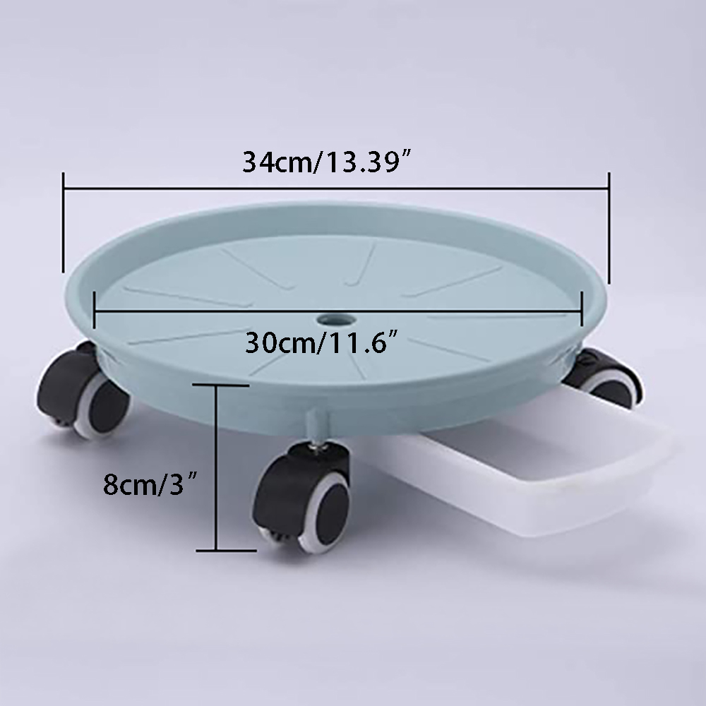 plastic rolling plant caddy