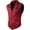 Red, variant on Mens Victorian Suit Vest Steampunk Gothic Waistcoat, Men's Casual Vest Halloween Stage Performance Costume