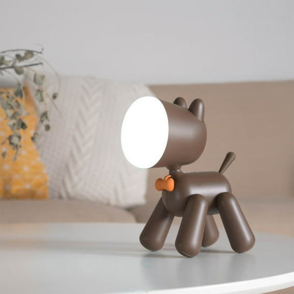 LEFTHIGH Home Puppy LED Desk Lamp Cute Night for Kids Portable Rechargeable Dog Lamps with Warm White 2700~3000K Color Christmas Kitchen Decor