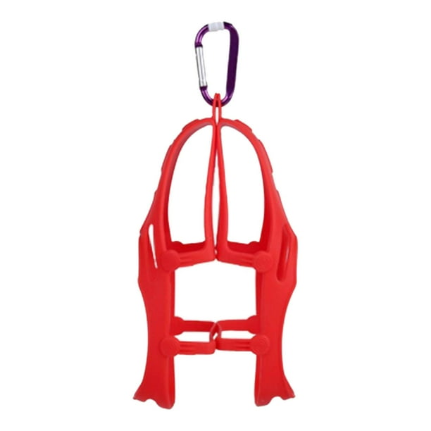 Percha para zapatos para bolso, zapatero transpirable, almacenamiento de zapatos, clips para Rojo L XL