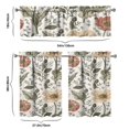 thumbnail image 6 of Retro Wildflower Curtains 36 Inch - 3 Panel Rustic Farmhouse Kitchen Set with Vintage Botanical Print, Boho Chic Rod Pocket Design for Country Style, 6 of 6
