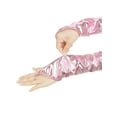 thumbnail image 4 of INSPIRE CHIC Women's Metallic Shiny Fingerless Gloves with Finger Loop Arm Warmers for Party Disco One Size Pink, 4 of 6