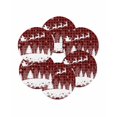 thumbnail image 7 of 13 Inch Round Placemats Set of 6, Red Plaid Christmas Non Slip Heat Insulation PP Table Mats, Xmas Elk Tree Snowflake Forest Washable Place Mats for Kitchen Dining Party Table Decor, 7 of 7