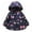 Blue, variant on Bobora Baby Girls Winter Autumn Warm Lovely Hooded Button Positioned Butterfly Print Padded Little Kids Toddler Jacket Coat,6M-4T