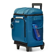 Coleman CHILLER 42-Can Insulated Soft Cooler Bag with Wheels, Ocean