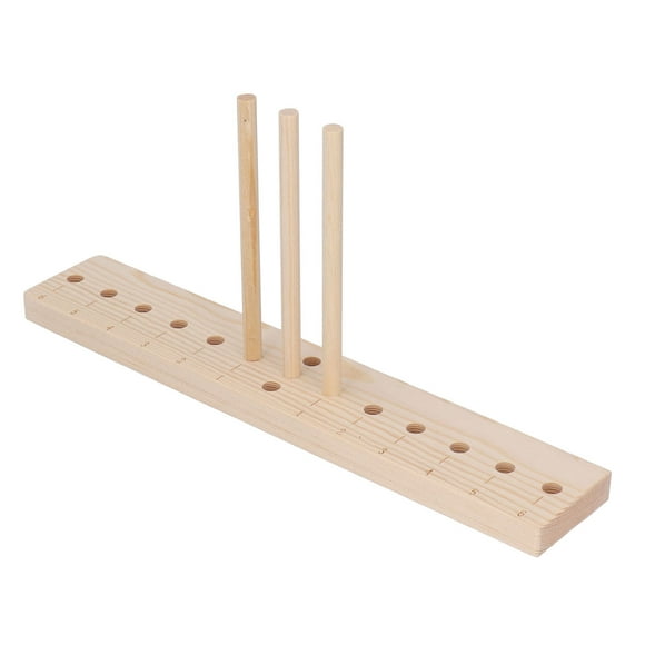 Bow Maker Adjustment Pins Lightweight Oak Bow Making Tool with 3 Long Stick for DIY Crafts Christmas Party Decorations
